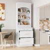 Okak Sideboard Cabinet, Bufft Cabinet with 10 Drawers and 6 Shelves, Storage Cabinet for Living Room, Dining Room, Kitchen, White - 4 of 4