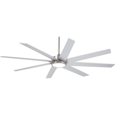 65 Possini Euro Design Modern Indoor Ceiling Fan With Light Led Dimmable Remote Control Brushed Steel For Living Room Kitchen Bedroom Target