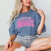 Simply Sage Market Women's Varsity Little Bit Dramatic Short Sleeve Garment Dyed Tee - 2 of 3