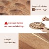 Wooden Deviled Egg Platter, 24-Hole Round Charcuterie Board Tray for Kitchen Countertop Serving - 3 of 4