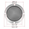 Unique Bargains Round Mesh Trim Car Auto Speaker Grille Cover Silver Tone - 4 of 4