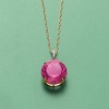 Ross-Simons 7.75 Carat Pink Quartz Pendant Necklace With Diamonds in 14kt Yellow Gold - 4 of 4