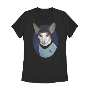 Women's Star Trek Spock Cat Portrait T-Shirt - 1 of 3