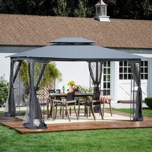 Maliang 13x10 ft Outdoor Patio Gazebo Canopy Tent With Ventilated Double Roof And Detachable Mosquito net for Lawn, Garden, Backyard - 1 of 4