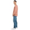 U.S. Apparel Men's & Women's Relaxed Fit Crew Neck Garment Dyed Sweatshirt | Desert Rose - 4 of 4