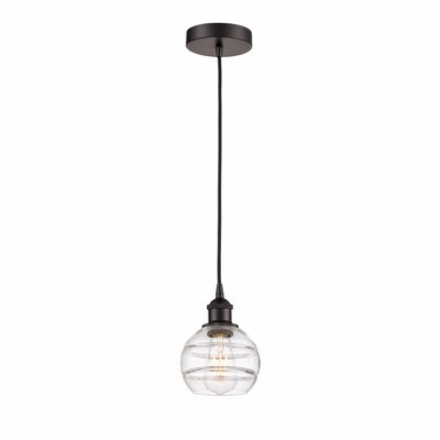 Rochester - 1 Light Cord Hung Mini Pendant In Industrial Style-7.88 Inches Tall and 5.88 Inches Wide
