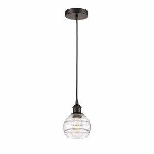 Rochester - 1 Light Cord Hung Mini Pendant In Industrial Style-7.88 Inches Tall and 5.88 Inches Wide - 1 of 1