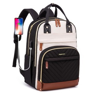 Laptop Backpack for Women Bag 15 inch Work Travel Backpack with USB Charger College Bookbag - 1 of 4