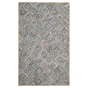 Bailey Accent Rug - Natural/Blue (4