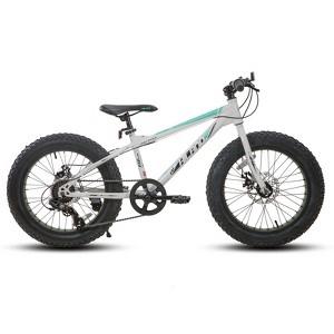 Hiland 20" 24" 26" Fat Tire Mountain Bike, 7-Speed, Disc Brake, Beach and Snow Bicycle - 1 of 4