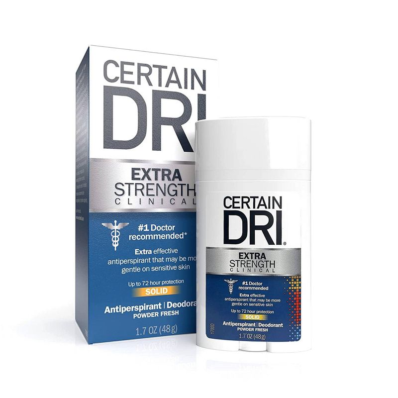 Certain Dri Extra Strength Clinical Solid Antiperspirant + Deodorant - Unscented - 1.7oz/3pk, 3 of 7