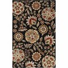 Hauteloom Heaters Black Floral Wool Carpet - 4 of 4