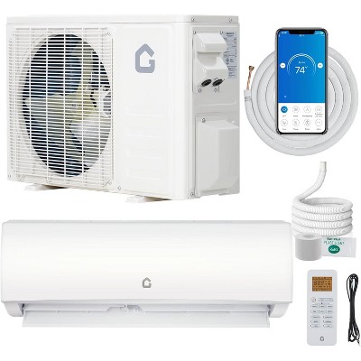 9000 BTU Mini Split AC 20 SEER2 Cools Up to 450 Sq.Ft, Mini Split AC/Heating System with Inverter & APP Control