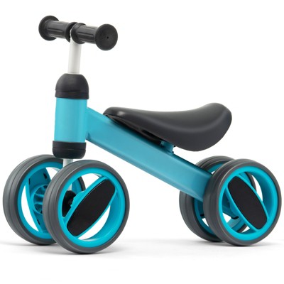 Infans Baby Balance Bike Toddler Riding Toys  w/ 4 Wheels Blue