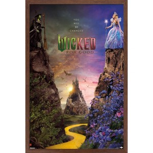 Trends International Wicked: For Good (2025) - Cliff One Sheet Framed Wall Poster Prints - 1 of 4