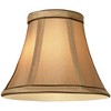 Springcrest Set of 8 Round Hardback Bell Lamp Shades Celia Tan Brown Small 3" Top x 6" Bottom x 5" High Candelabra Clip-On Fitting - 4 of 4