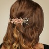 Unique Bargains Women's Bride Wedding Rhinestone Hair Combs 4 Pcs - 2 of 4