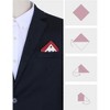 INSPIRE CHIC Men's Classic Modern Geometric Pocket Squares - 3 of 4