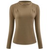 Hobemty Women's Long Sleeve Fall Winter Casual Work Mock Neck Top - 2 of 4