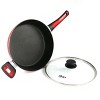 Oster Claybon 3.8 Quart Nonstick Saute Pan With Lid in Speckled Red - 2 of 4