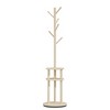 VECELO Coat Rack Freestanding, Solid Wood Entryway Hanger Stand, Hall Tree with Hooks, Floor Standing Tree Stand - 2 of 4