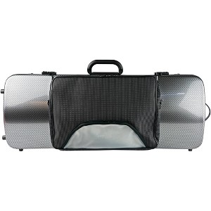 Bam 2202XL Hightech Large Adjustable Viola Case with Pocket Silver Carbon - 1 of 4