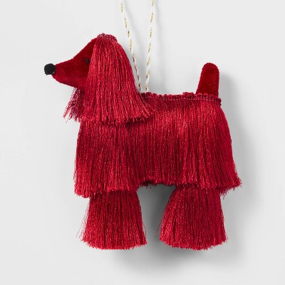 Dog Christmas Tree Ornament Red - Wondershop™