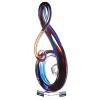 Luxury Lane Hand Blown Treble Sommerso Art Glass Sculpture - image 3 of 4