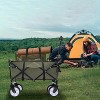 KTMBDW Wagon Cart Foldable with 225lbs Weight Capacity,Lightweight Portable Folding Utility Grocery Shopping Cart with Wheels for Camping Sports Beach - 4 of 4