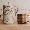 Sweet Water Decor Brown Delft Gold Handle Mug - 14oz - 3 of 3