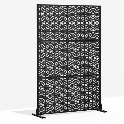 Lirago 72 in Outdoor Privacy Fence Galvanized Metal Screen Panels