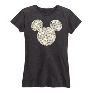 Women's - Disney - Daisies Mickey Silhouette Short Sleeve Graphic T-Shirt - 1 of 4