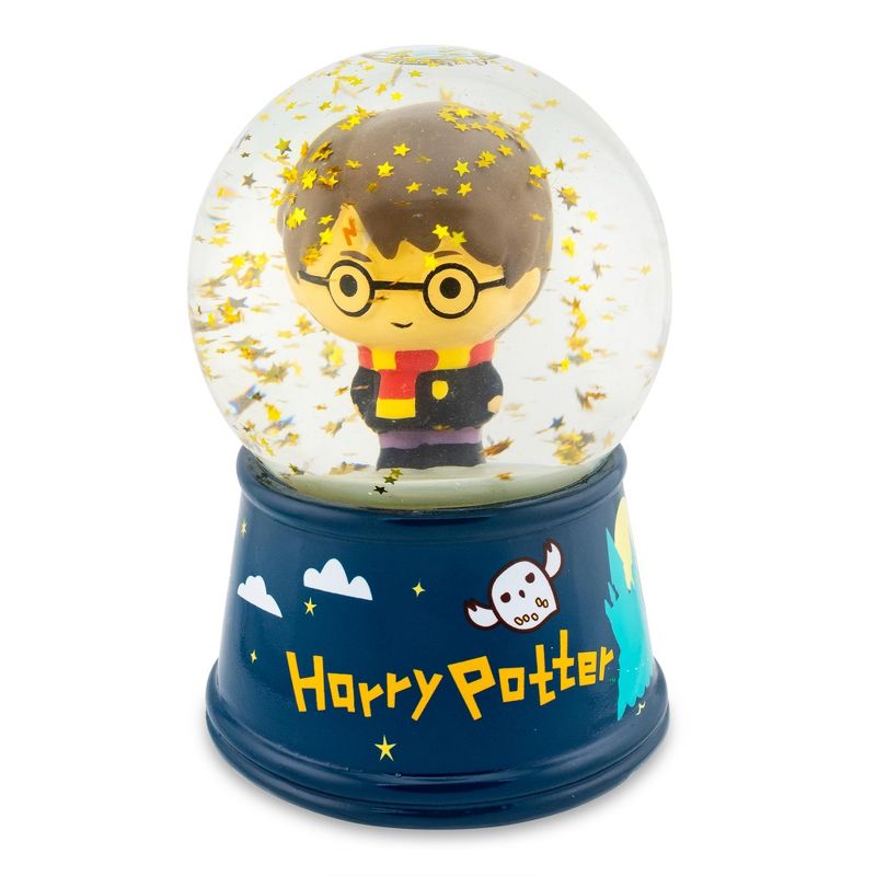 Silver Buffalo Harry Potter Chibi Characters 6-Inch Light-Up Snow Globe, 1 of 10