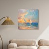 Art Remedy Sailboats in the Sunset Chic Coastal Wall Art Unframed - 2 of 4