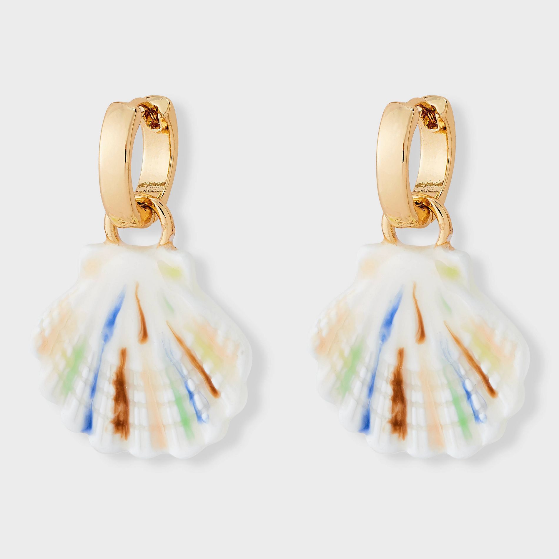 Shell Drop Earring - Universal Thread™ Gold