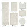 Edge Bath Rug 100% Premium Cotton Ultra-Soft Water Absorbent Tufted Solid Reversible 6 Piece Bathroom Rug Set for Machine Washable Bathmat - 2 of 4