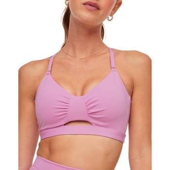 Adore Me Women's Lotus Low Support Ruched Bra Sports Bra Activewear