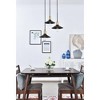 Elegant Lighting Etude 3 light brass and black Pendant - 2 of 4