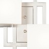 Possini Euro Design Modern Wall Light Sconces Set of 2 Brushed Nickel Hardwired 13 3/4" 2-Light Fixture Opal Glass for Bedroom - 3 of 4