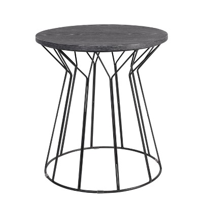 black side table