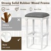 Costway 3 Heights Saddle Stool Set of 2 Square Kitchen Island Stool with Footrests - 4 of 4