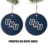 Oral Roberts University Primary Logo Porcelain Holiday Christmas Tree Ornament  2.8" (7.1 cm) - 2 of 4