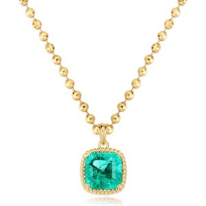 14K Gold Plated Flower Necklace for Women Dainty Cubic Zirconia Petals Flower Clover Snowflake Pendant Necklace - 1 of 4