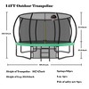 BestParts 14FT Trampoline with Safety Enclosure, Ladder & Anti-Rust Coating - 3 of 4