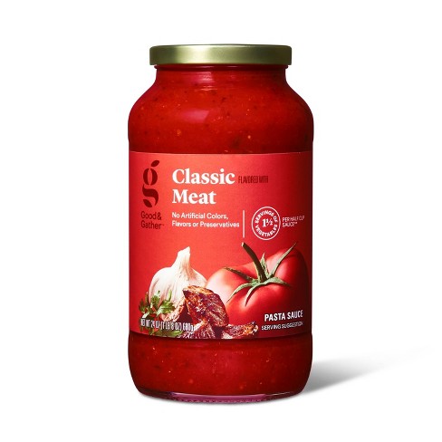 Classic Flavored With Meat Pasta Sauce - 24oz - Good & Gather™ : Target