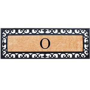A1HC Rubber Coir Doormat For Outdoor Entrance, Anti-Shed Treated Front Door Mat 18x48, Monogrammed - 1 of 4