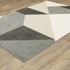 Captiv8e Designs Roman Modern Geometric Ivory/Black Rug - 2 of 4