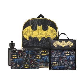 Youth Batman 4pc Backpack and Lunch Set for boys
