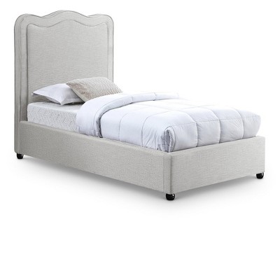 Meridian Furniture,Felix Linen Textured Fabric Bed