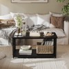 Coffee Table with Storage, Design Farmhouse Coffee Table, Space Saving, Industrial Coffee Table for Living Room - 3 of 4